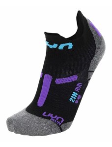 Dámské ponožky UYN RUN 2IN SOCKS Black/Violet