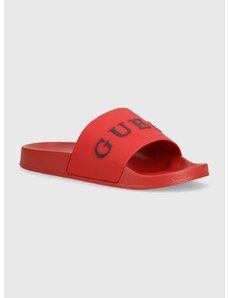 Pantofle Guess pánské, červená barva, F4GZ10 BB00F