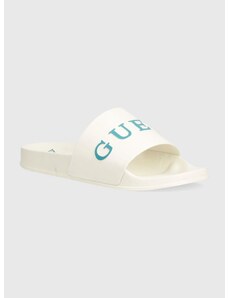 Pantofle Guess pánské, bílá barva, F4GZ10 BB00F