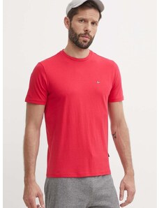 Bavlněné tričko Napapijri SALIS červená barva, NP0A4H8DR251