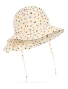 Dětský bavlněný klobouk Konges Sløjd béžová barva