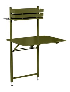 Zelený kovový balkonový stůl Fermob Bistro 57 x 77 cm - odstín pesto
