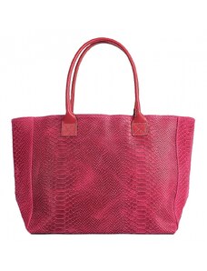 Luxusní italská kabelka z pravé kůže VERA "Floreska" 28x47cm