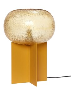 Oranžová skleněná stolní lampa Hübsch Podium