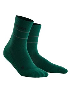 Pánské běžecké ponožky CEP Reflective zelené, IV