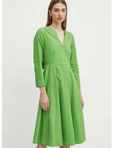 Bavlněné šaty MAX&Co. zelená barva, mini, 2416221154200