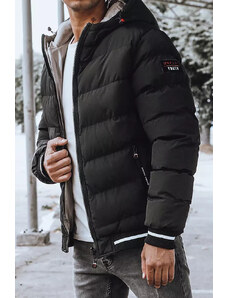 Oboustranná černá pánská zimní bunda Dstreet velikost: TX4197