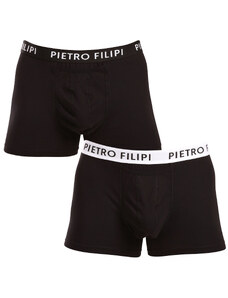 2PACK pánské boxerky Pietro Filipi černé (2BCL003)