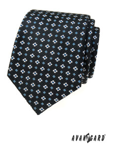 Tmavě modrá kravata se vzorem Avantgard 561-81438