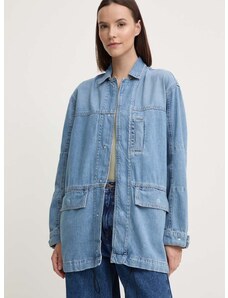 Džínová bunda Pepe Jeans CLARENCE dámská, přechodná, oversize, PL402413