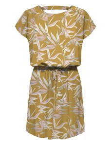 ONLY Šaty 'MARIANA MYRINA' hořčicová / šedá / šeříková / bílá