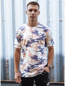 Dstreet Maskáčové tričko v béžové barvě