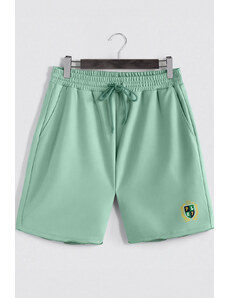 Šortky, Barva Světle Zelená, s Potiskem Rich Boys Club