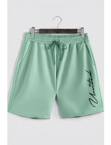 Šortky, Barva Světle Zelená, s Potiskem United