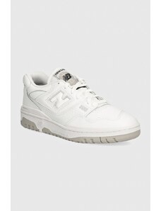 Kožené tenisky New Balance 550 bílá barva, BB550PB1