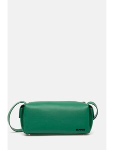 Kožená kabelka Sunnei zelená barva, MACCWBAG002