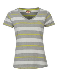 dámské tričko LEE COOPER - GREY M/WHITE - S