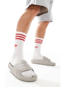 adidas Originals Adilette 22 sliders in neutral brown