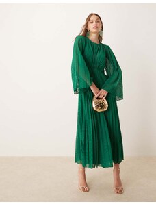 ASOS Maternity ASOS DESIGN Maternity satin wrap midi dress with