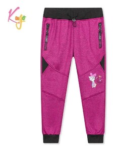 Teplé softshellové tepláky dívčí Kugo GK8636 šedý melír, 104