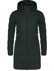 Nordblanc Tmavě zelený dámský zimní kabát MOMENTS