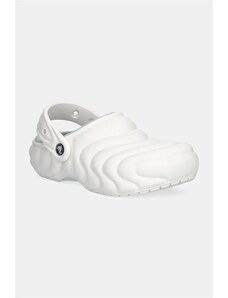 Pantofle Crocs Classic Lined Overpuff Clog dámské, bílá barva, 210059