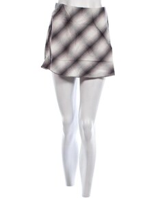 bershka checked pleated mini skirt in mint