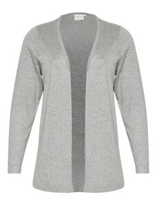 KAFFE CURVE Kardigan 'KC Farsia' šedá