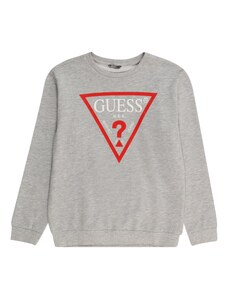 GUESS Mikina šedý melír / červená / bílá