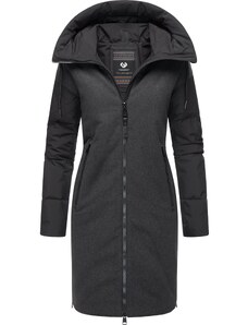 Ragwear Zimní kabát 'Jumana' černá / černý melír