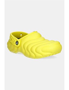 Pantofle Crocs Classic Lined Overpuff Clog žlutá barva, 210059