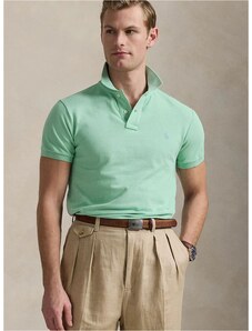 Bavlněné polo tričko Polo Ralph Lauren tyrkysová barva, 710536856