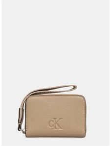 Peněženka Calvin Klein Jeans béžová barva, LV04K1024G
