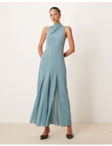ASOS DESIGN satin tape halter maxi dress in green - GLAMI.cz ASOS DESIGN satin tape halter maxi dress in green - GLAMI.cz