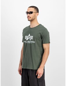Alpha Industries Tričko Basic Big Logo T-Shirt dark olive
