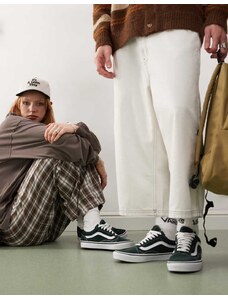 Vans Old Skool colour theory trainers in dark green