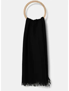 Vlněné pončo Weekend Max Mara černá barva, lehké, 2515731014600