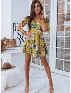 Wednesday's Girl puff sleeve chintzy floral smock mini dress in