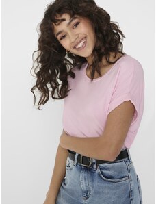 Only dámské volné triko Moster světle růžové