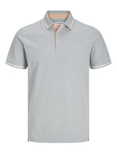 JACK & JONES Tričko 'JJEPaulos' velbloudí / pastelově zelená / bílá