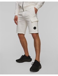 CP Company Pánské béžové kraťasy C.P. Company Light Fleece Cargo Lens Shorts