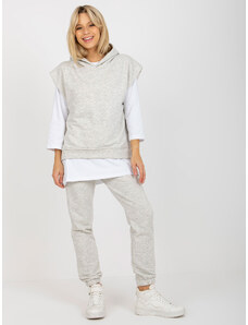 BASIC Světle šedá třídílná souprava --light grey