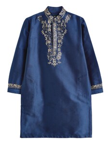 Next Košile béžová / námořnická modř