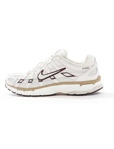 Nike P-6000 unisex trainers in white and brown-Neutral