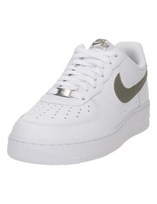 Nike Sportswear Tenisky 'Air Force 1 '07' olivová / bílá