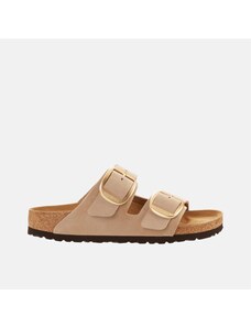 Birkenstock Béžové Regular Pantofle Arizona Big Buckle Nubuk Leather