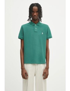 Bavlněné polo tričko Polo Ralph Lauren modrá barva, 710680784