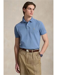 Bavlněné polo tričko Polo Ralph Lauren modrá barva, 710680784