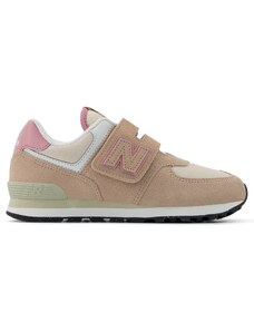 Dětské boty New Balance PV574QTC – béžové