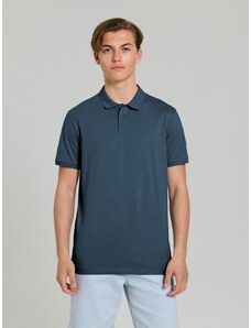 Sinsay - Bavlněné polo tričko - indigo